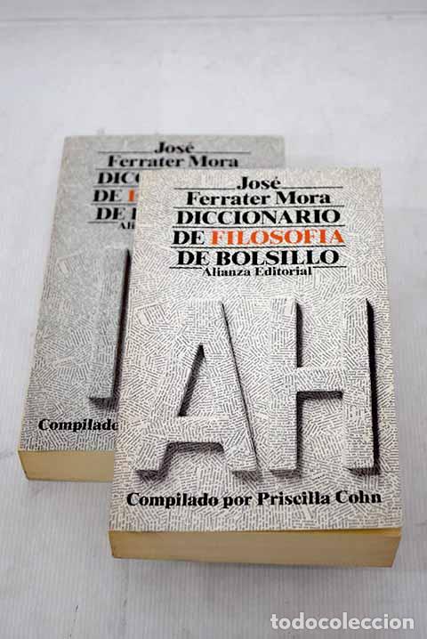Libros: Diccionario de filosof&iacute;a de bolsillo.- Ferrater Mora, Jos&eacute;