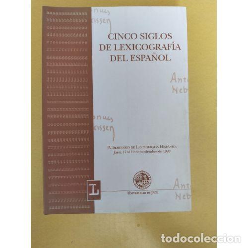 Livres: CINCO SIGLOS DE LEXICOGRAF&Iacute;A DEL ESPA&Ntilde;OL - AAVV