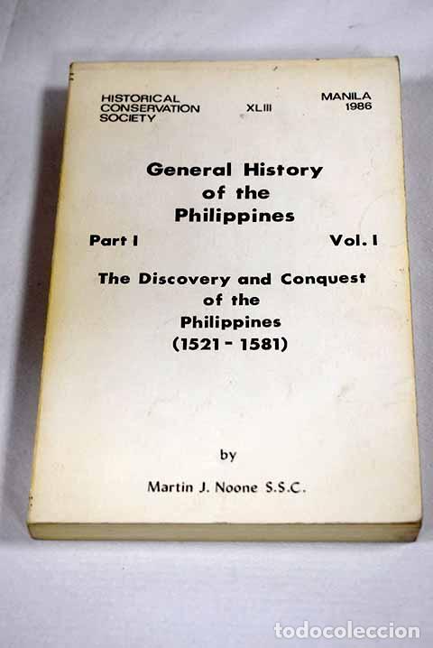 Livres: General History of the Philippines, part 1, vol. I.- Noone, Martin J.