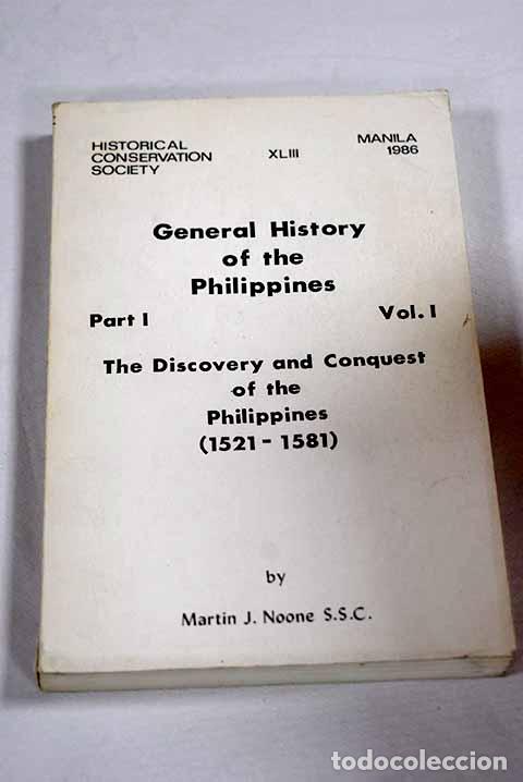 Livres: General History of the Philippines, part 1, vol. I.- Noone, Martin J.
