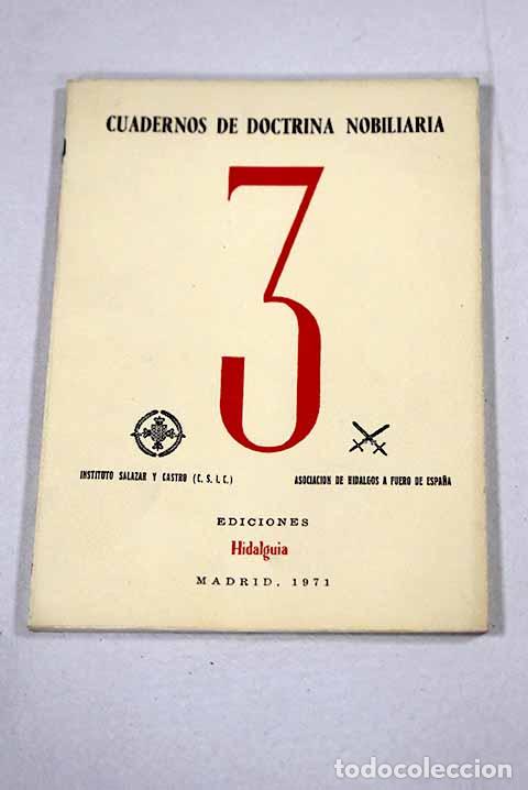Libri di seconda mano: Cuadernos de Doctrina Nobiliaria. N&ordm; 3