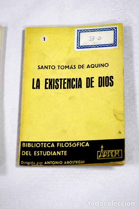 Libros: La existencia de Dios.- Aquino, Santo Tom&aacute;s de - Foto 1