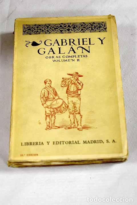 Livros em segunda m&atilde;o: Obras completas, tomo II.- Gabriel y Gal&aacute;n, Jos&eacute; Mar&iacute;a