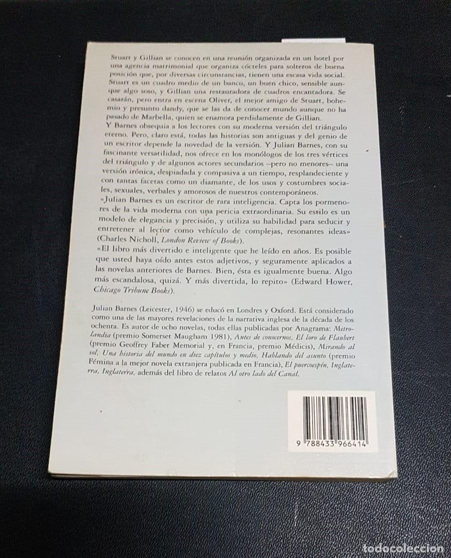 Libros: HABLANDO DEL ASUNTO  -  BARNES, Julian - Foto 2