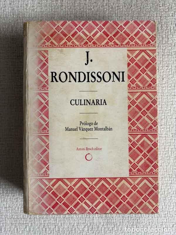 Libros: Culinaria. Cuarta edici&oacute;n ampliada - J. Rondissoni
