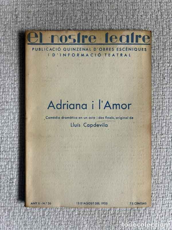 Libri di seconda mano: Adriana i l'amor - Llu&iacute;s Capdevila