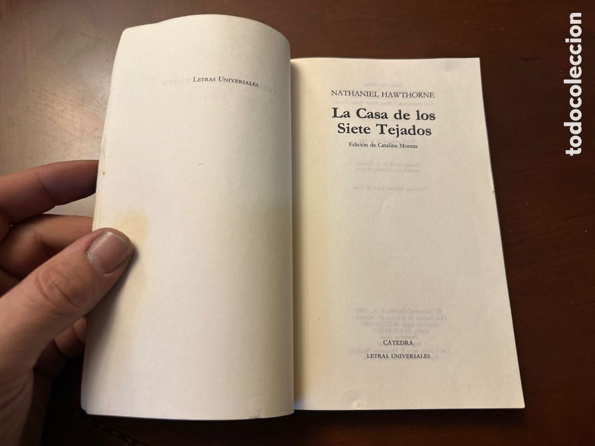 Libros: CASA DE LOS SIETE TEJADOS - LA - HAWTHORNE, NATHANIEL - Foto 2