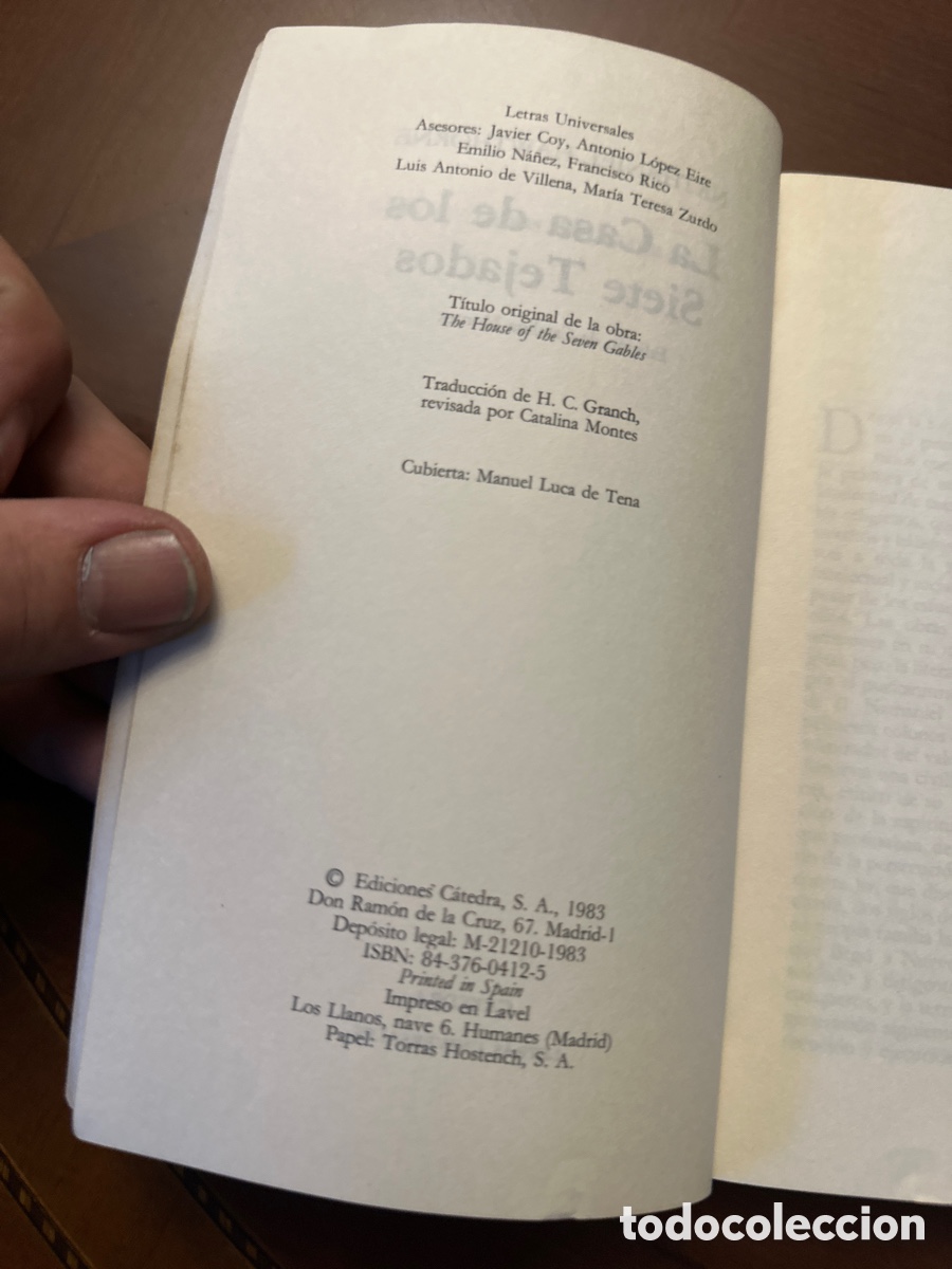 Libros: CASA DE LOS SIETE TEJADOS - LA - HAWTHORNE, NATHANIEL - Foto 3