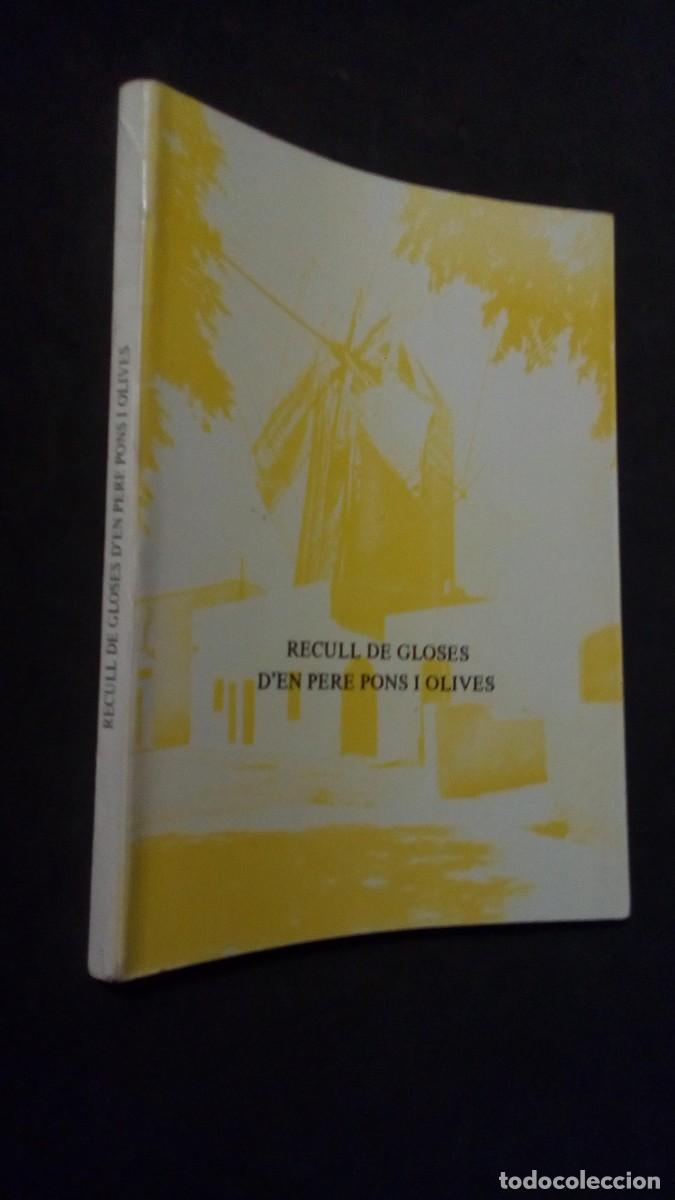 Libros: RECULL DE GLOSES D EN PERE PONS I OLIVES. Menorca-LIBRO COMO NUEVO