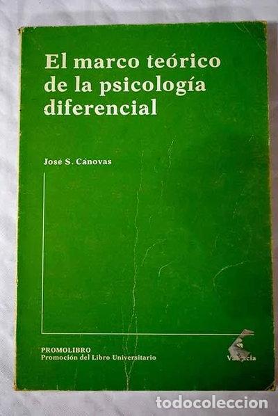 books: El marco te&oacute;rico de la psicolog&iacute;a diferencial- 9788486201173