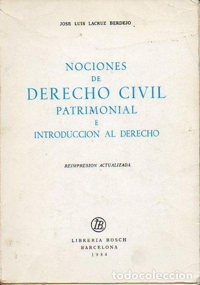Libri di seconda mano: Nociones de Derecho Civil Patrimonial e Introducci&oacute;n al Derecho- 9788472941588