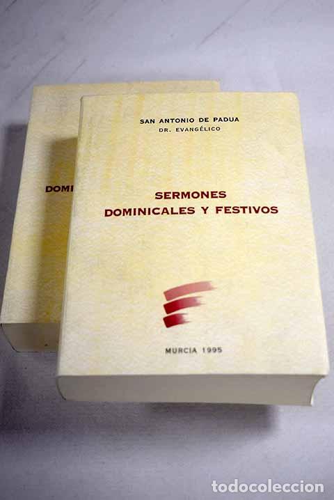 Libros: Sermones dominicales y festivos.- Antonio de Padua