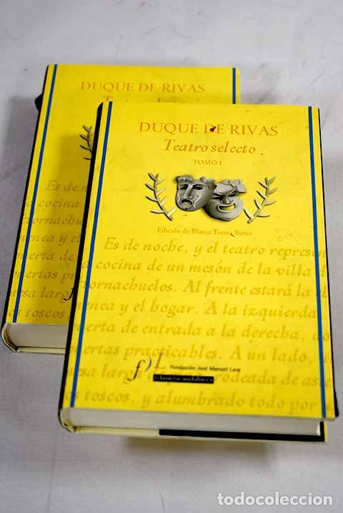 Libros: Teatro selecto: Duque de Rivas.- Duque de Rivas