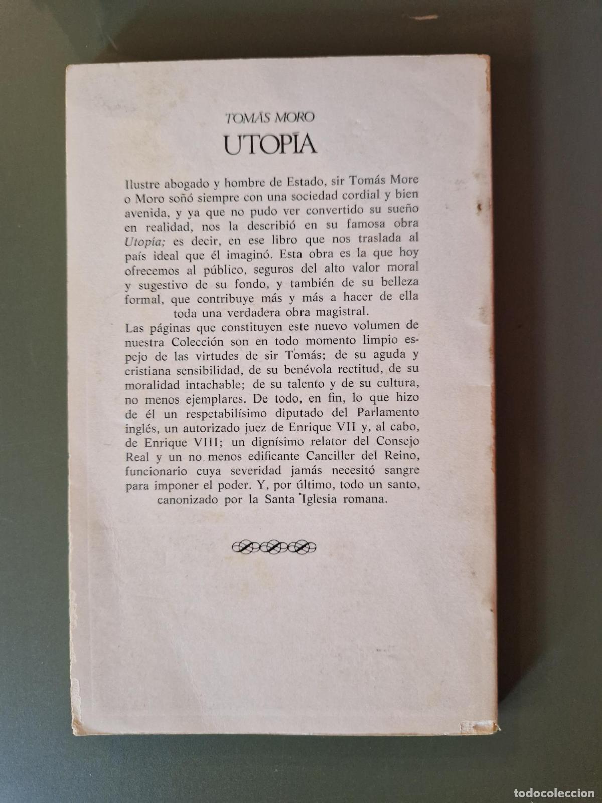 Libros: Utop&iacute;a (precedida de una carta a Pedro Giles) - Tom&aacute;s Moro - Foto 3