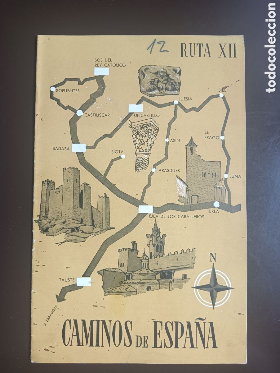 Libri di seconda mano: CAMINOS DE ESPA&Ntilde;A RUTA XII CINCO VILLAS COMPA&Ntilde;IA ESPA&Ntilde;OLA DE PENICILINA 1958