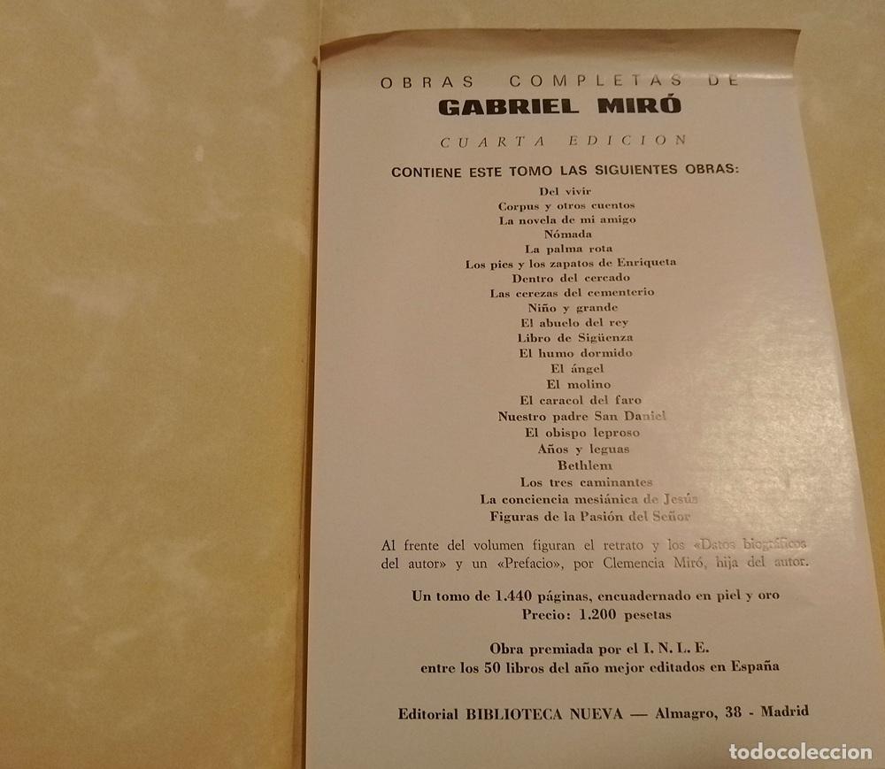 Libros: Obras completas de Gabriel Mir&oacute; - Gabriel Mir&oacute; - Foto 2