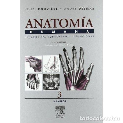 B&uuml;cher: ANATOMIA HUMANA DESCRIPTIVA, TOPOGRAFICA Y FUNCIONAL. TOMO 3: MIEMBROS - HENRI ROUVIERE / ANDRE DELM