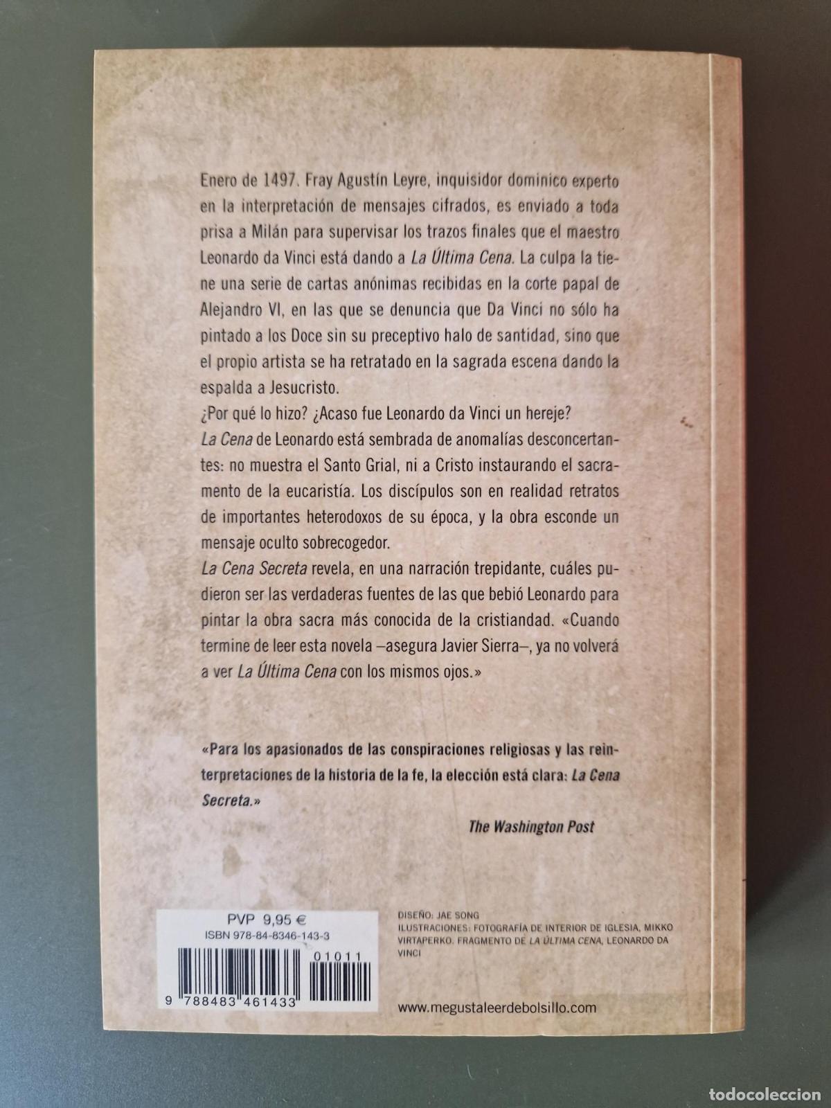 Libros: La cena secreta - Javier Sierra - Foto 3