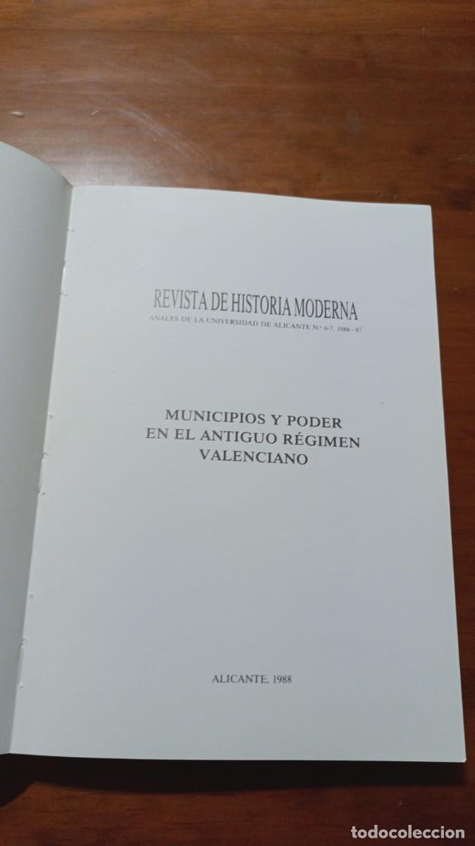 B&uuml;cher: AA.VV.: - Revista de Historia Moderna. Anales de la Universidad de Alicante, n&ordm; 6-7 (1986-1987), mon
