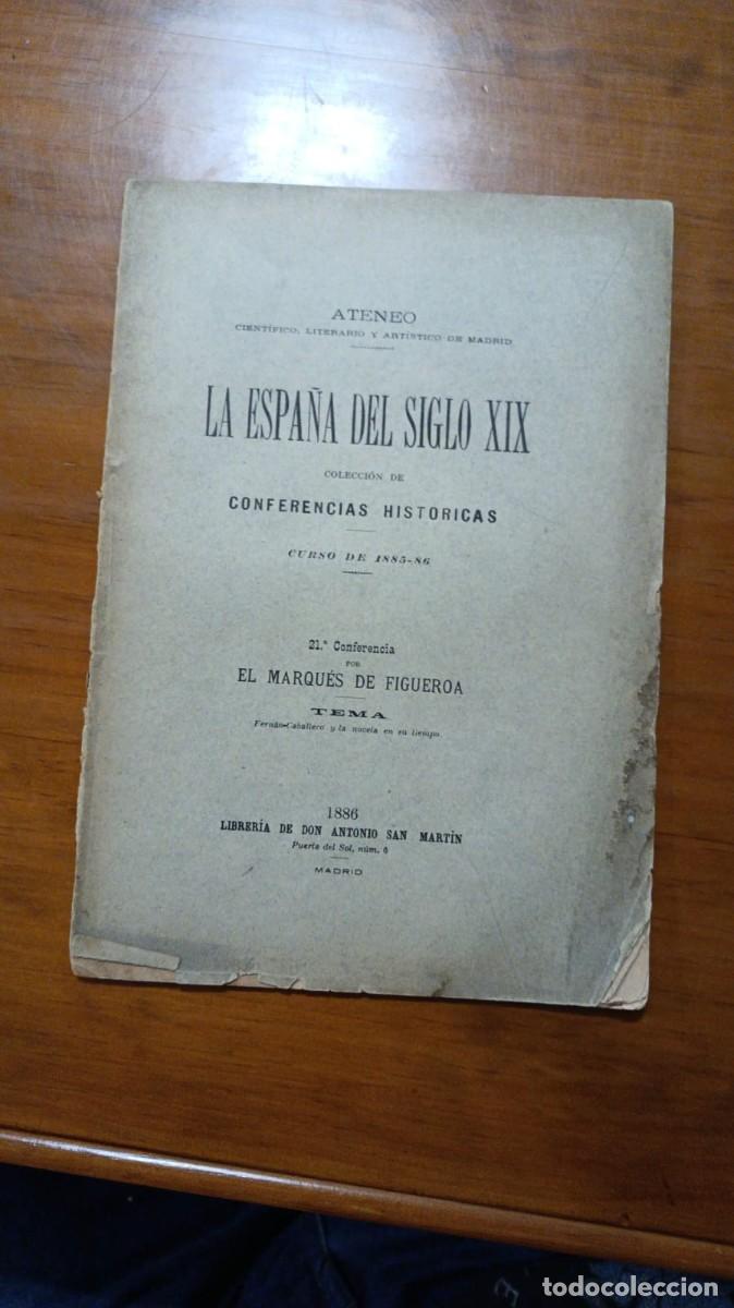 books: FIGUEROA, Marqu&eacute;s de [Juan Bautista Armada y Losada]: - Fern&aacute;n Caballero y la novela en su tiempo. C