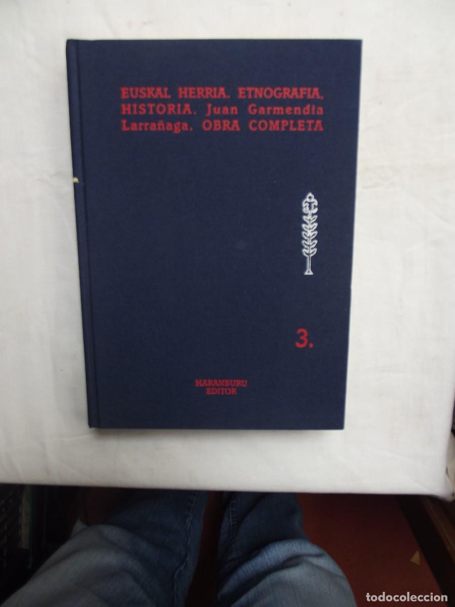 Livros em segunda m&atilde;o: EUSKAL HERRIA . ETNOGRAFIA , HISTORIA DE JUAN GARMENDIA TOMO 3