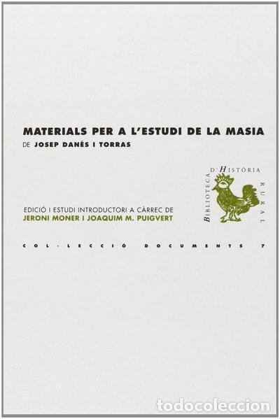 Libri di seconda mano: Materials per a l'estudi de la masia- 9788499840840