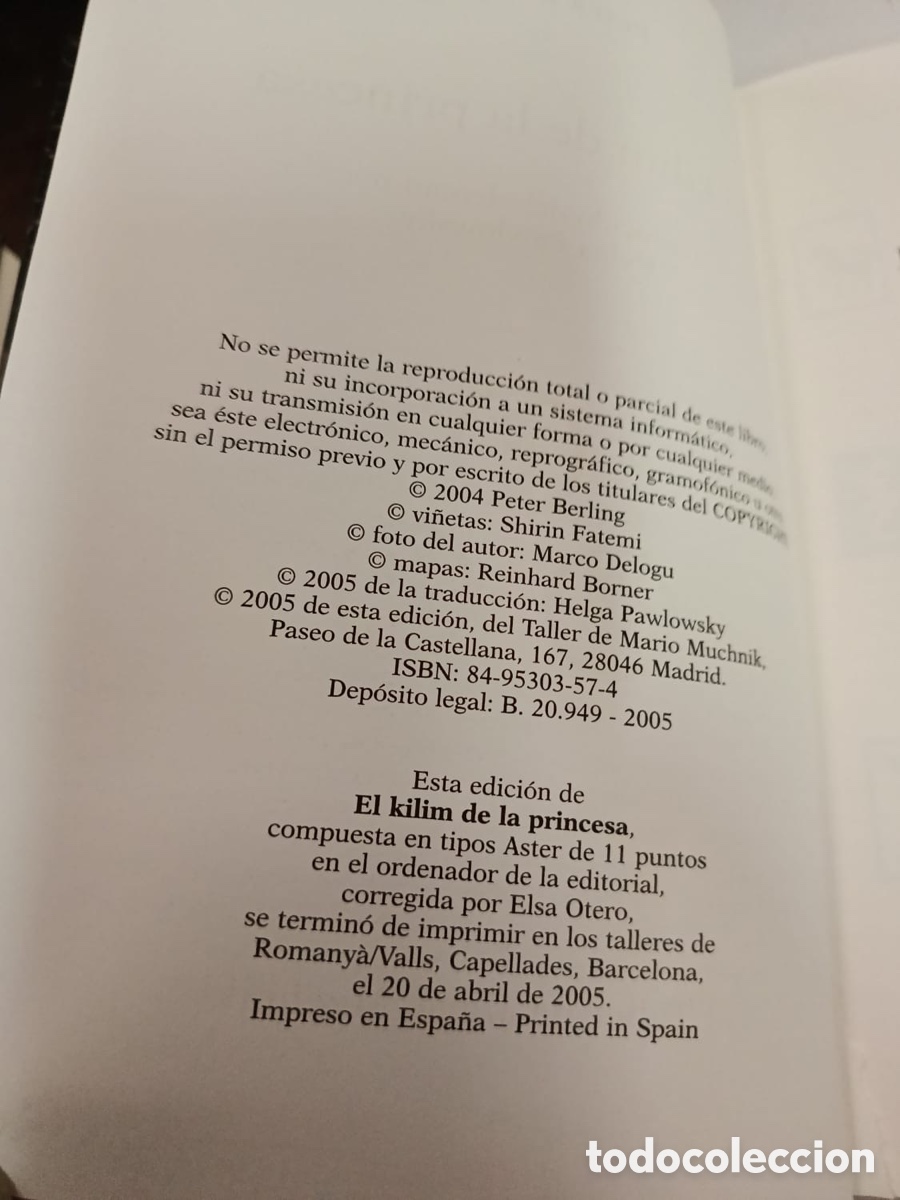 Libros: El kilim de la princesa Peter Berling - Foto 2