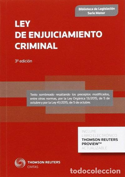 Libros: Ley de enjuiciamiento criminal- 9788447050956