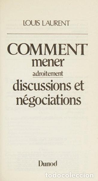 Libri di seconda mano: Comment mener adroitement discussions et n&eacute;gociations- 9782040169565