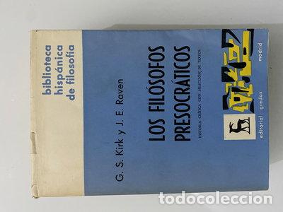 books: Los fil&oacute;sofos presocr&aacute;ticos- 9788424921699