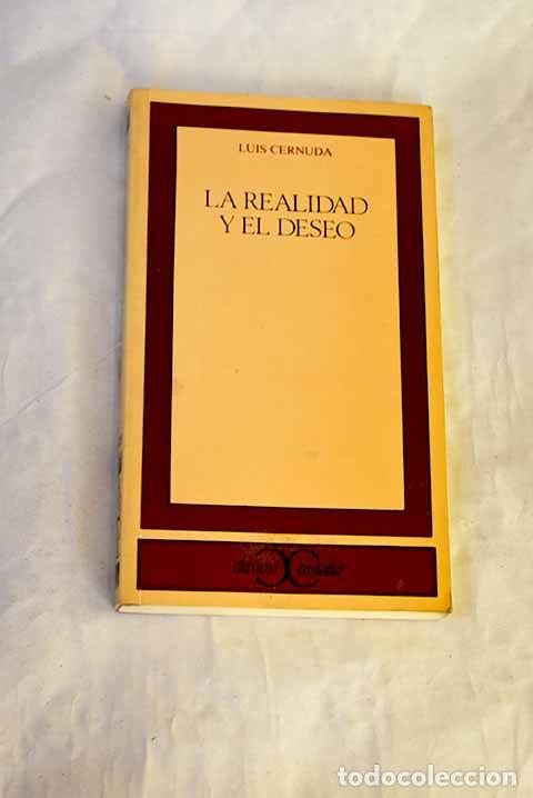 Libros: La realidad y el deseo.- Cernuda, Luis - Foto 1