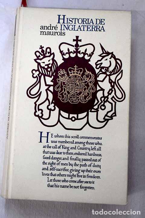 B&uuml;cher: Historia de Inglaterra.- Maurois, Andr&eacute;