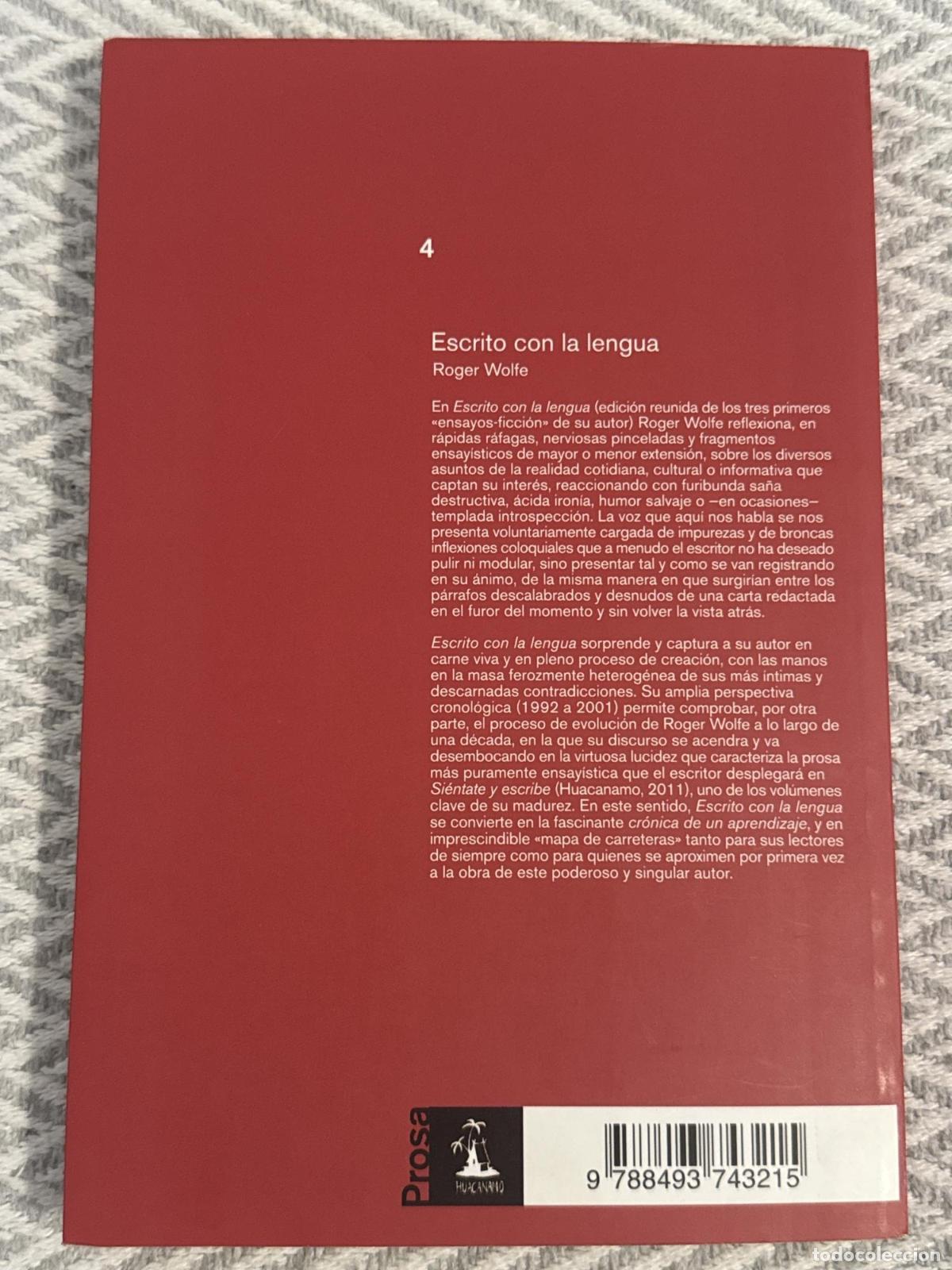 Libros: Escrito con la lengua - Wolfe Roger - Foto 3