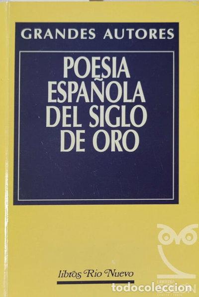 Libros: Poes&iacute;a espa&ntilde;ola del Siglo de Oro- 9788471753052