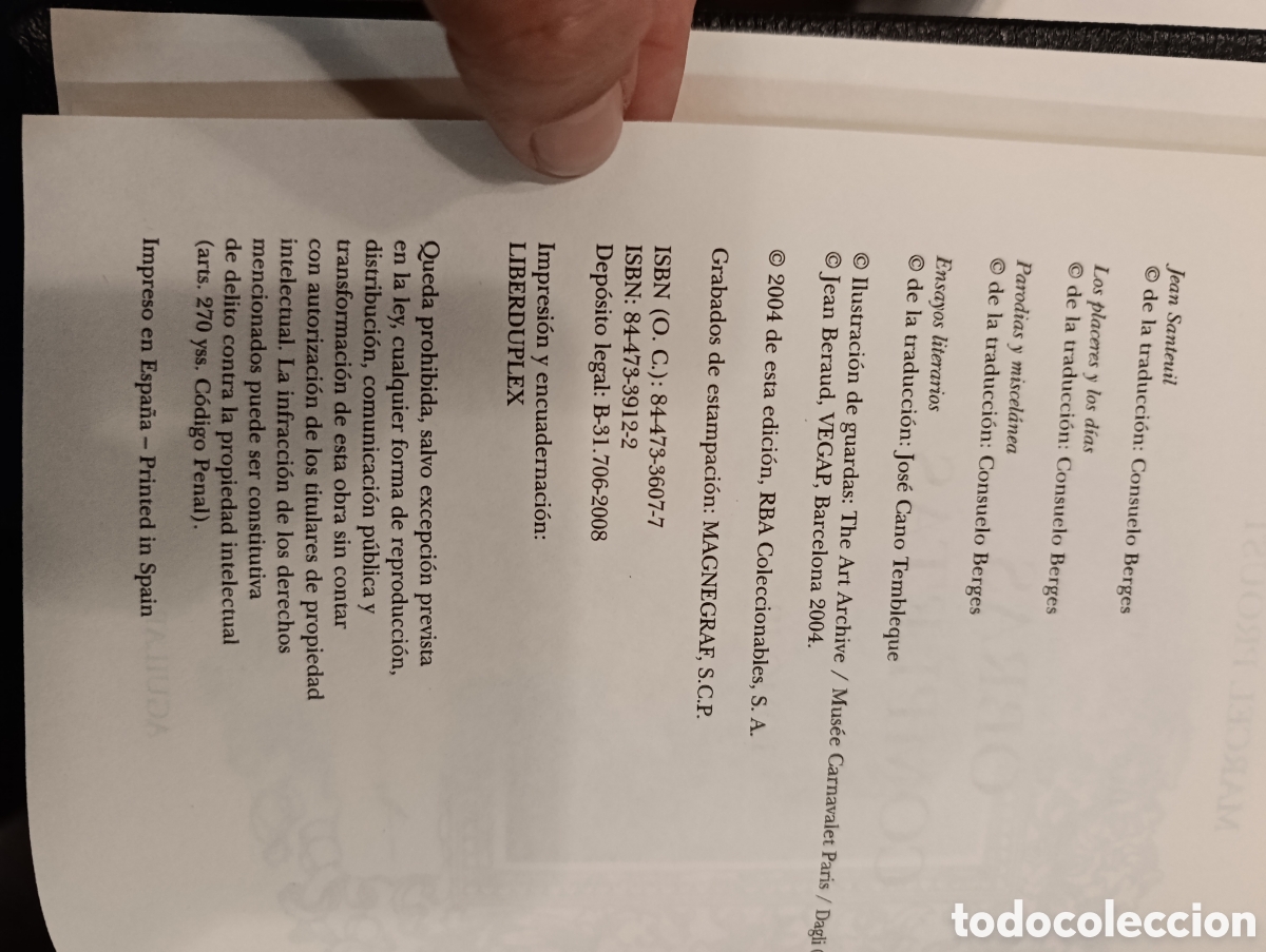 Libros: OBRAS COMPLETAS PROUST (TOMO 1, 2 Y 3) AGUILAR - Foto 2