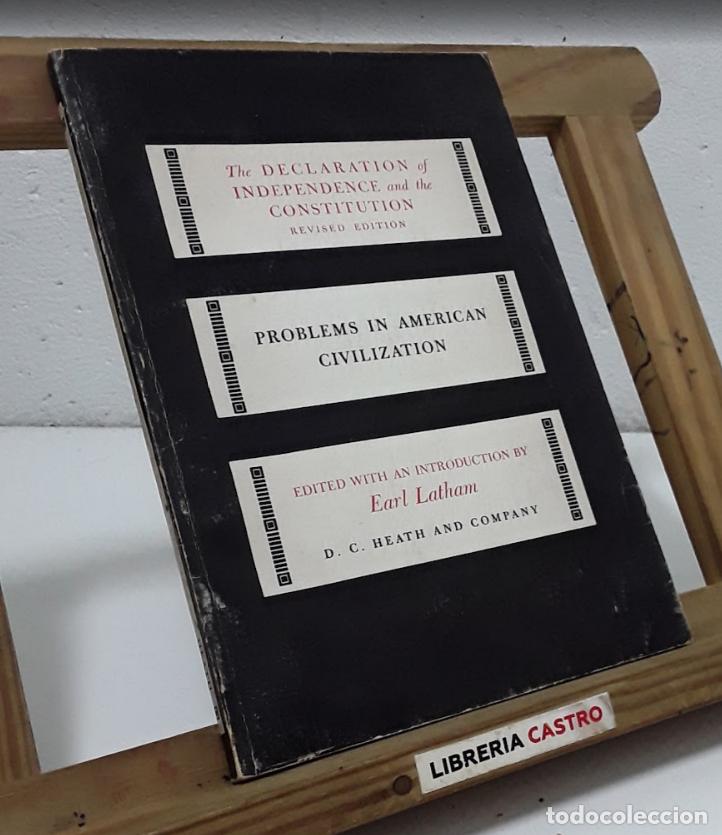 books: Problems in American Civilization. The declaration of independence and the constitution. Revised edi