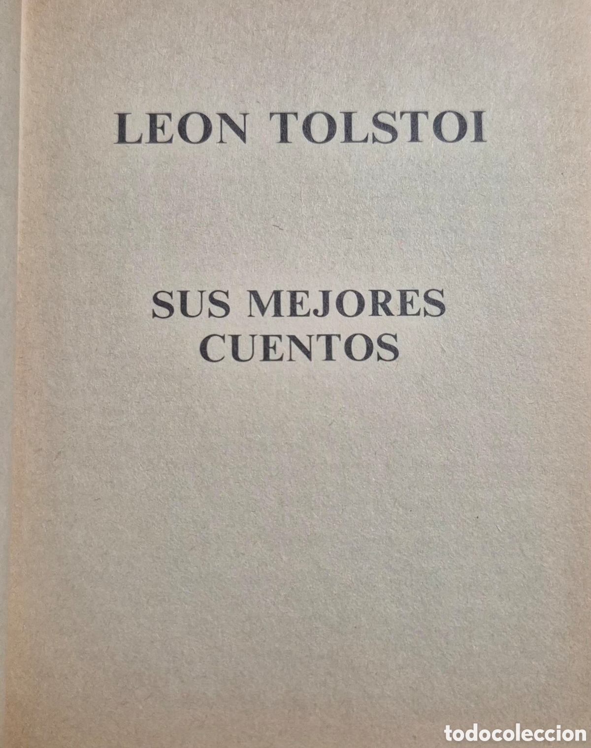 Libros: LEON TOLSTOI - CUENTOS - Foto 2