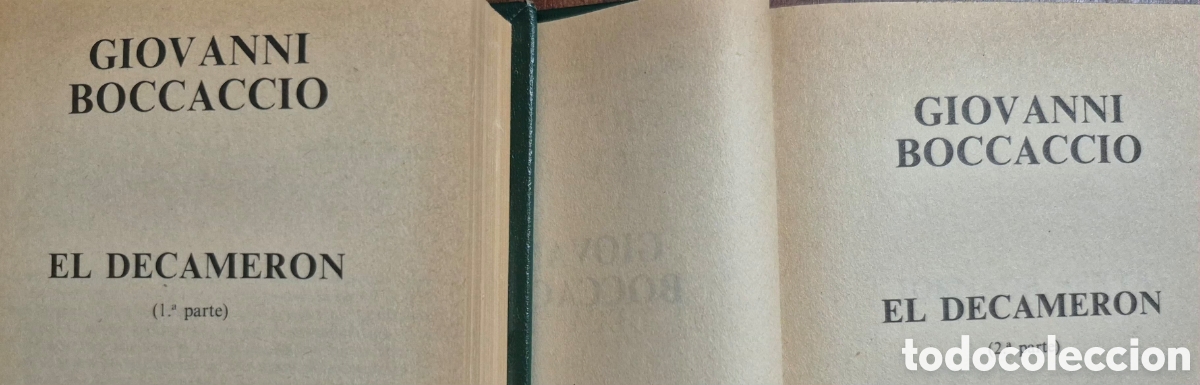 Libros: GIOVANNI BOCCACCIO - EL DECAMERON (2 TOMOS) - Foto 2