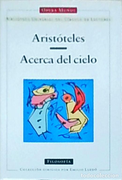 Libros: Acerca del cielo - ARISTOTELES - LLEDO, Emilio (direcci&oacute;n) y GRANADA, Miguel Angel :