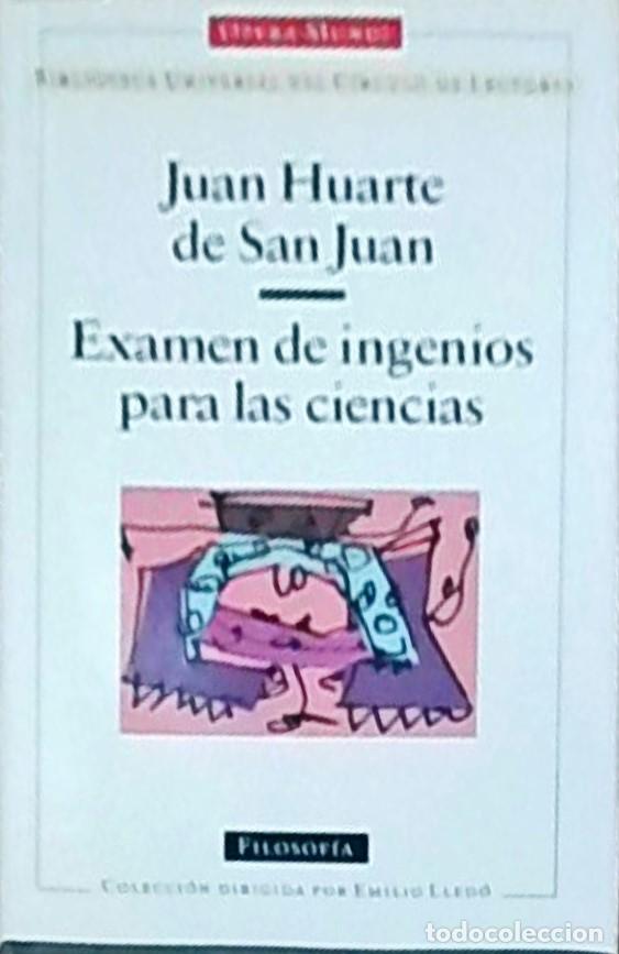 Libros: Examen de ingenios para las ciencias - HUARTE DE SAN JUAN, Juan: