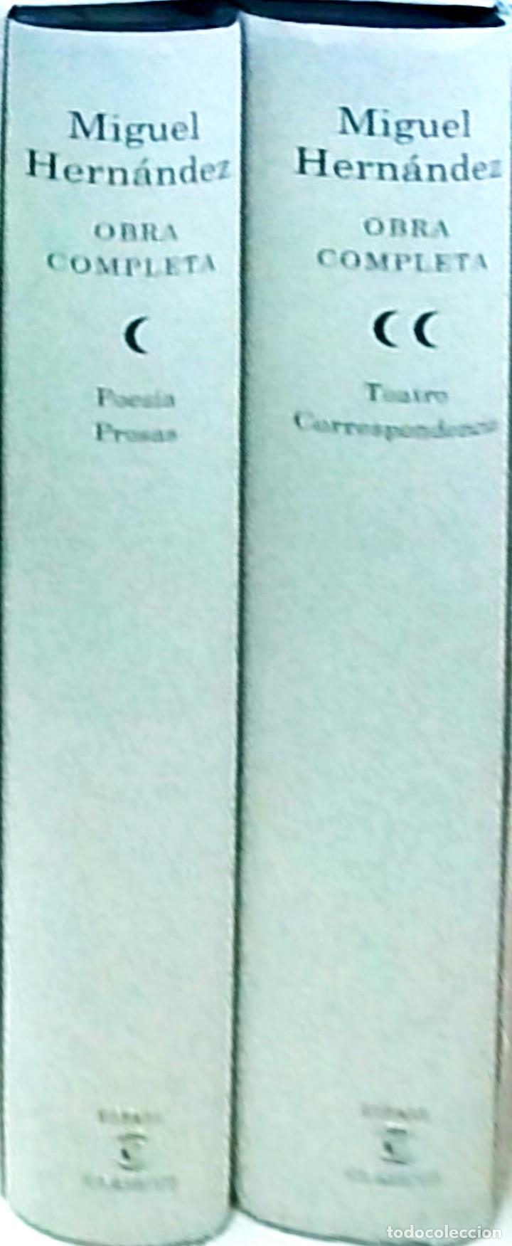 Libros: Obra completa. Poes&iacute;a. Prosas. Teatro. Correspondencia. 2 tomos - HERNANDEZ, Miguel: