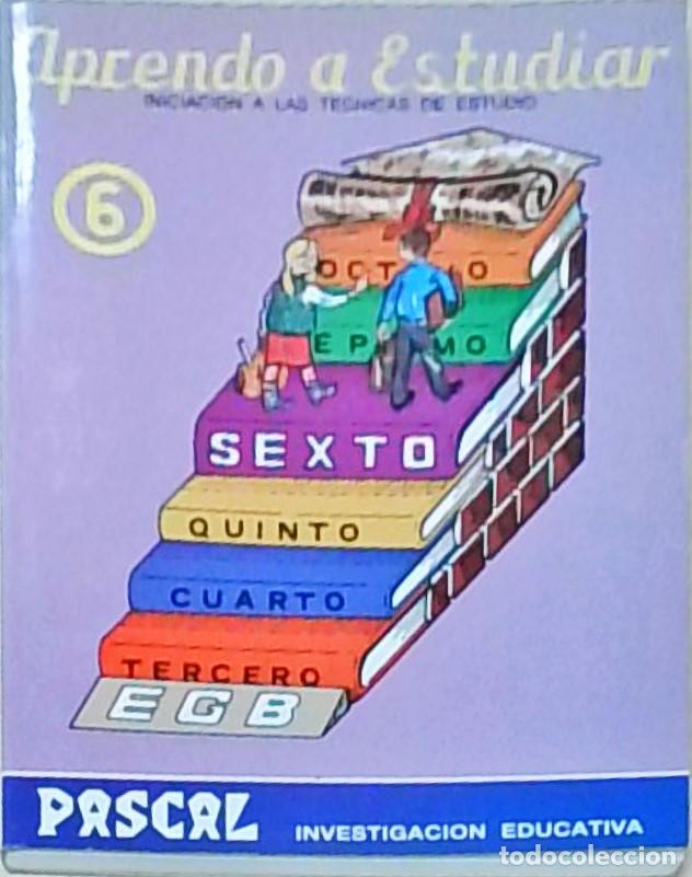 Libros: Aprendo a estudiar. Iniciaci&oacute;n a las t&eacute;cnicas de estudio. 6 Sexto - PASCAL - PASCUAL MARTIN,, Jos&eacute; (