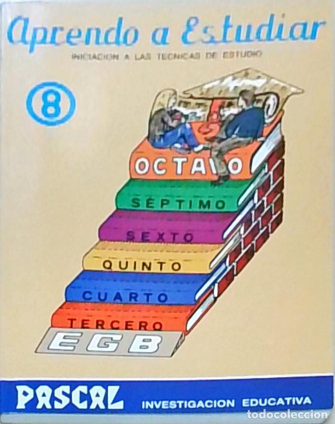 Livres: Aprendo a estudiar. Iniciaci&oacute;n a las t&eacute;cnicas de estudio. 8 Octavo - PASCAL - PASCUAL MARTIN,, Jos&eacute;