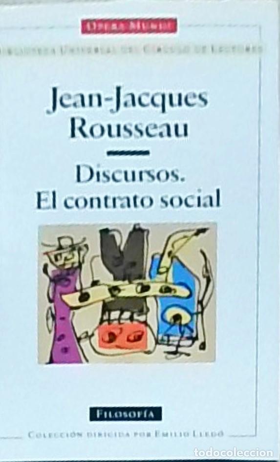 Libros: Discursos. El contrato social - ROUSSEAU, Jean Jacques: - Foto 1