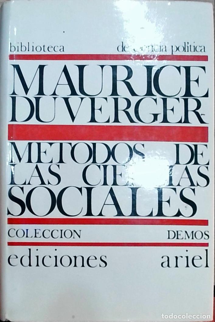 Livres: M&eacute;todos de las ciencias sociales - DUVERGER, Maurice: