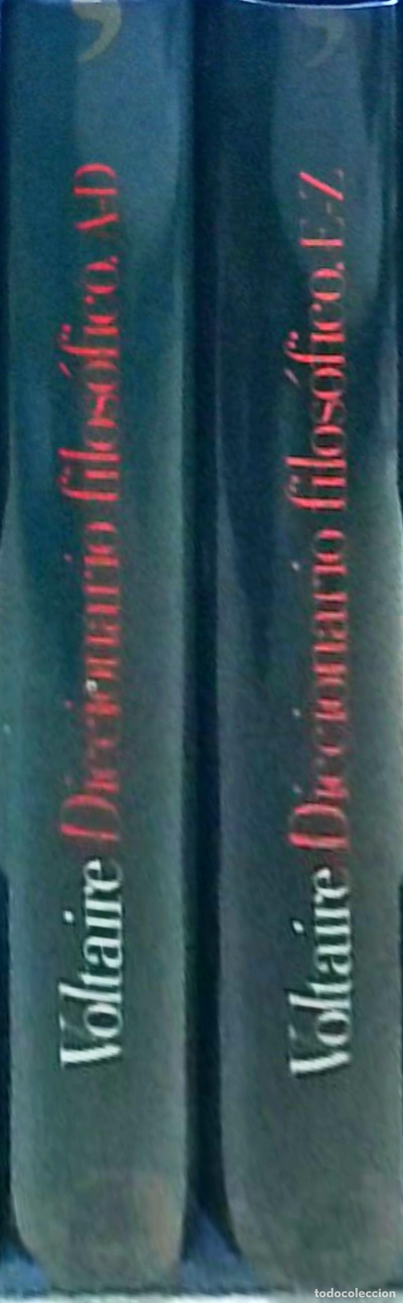 Libri di seconda mano: Diccionario filos&oacute;fico. 2 tomos con estuche carton&eacute; editorial - VOLTAIRE: