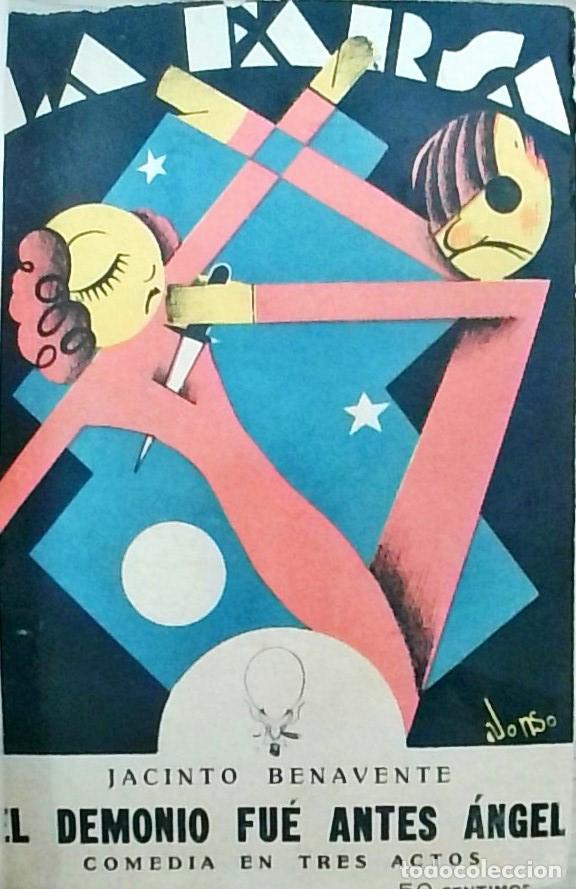 books: Colecci&oacute;n La Farsa, 6 obras encuadernadas en un volumen: Jacinto Benavente: El demonio fue &aacute;ngel y C