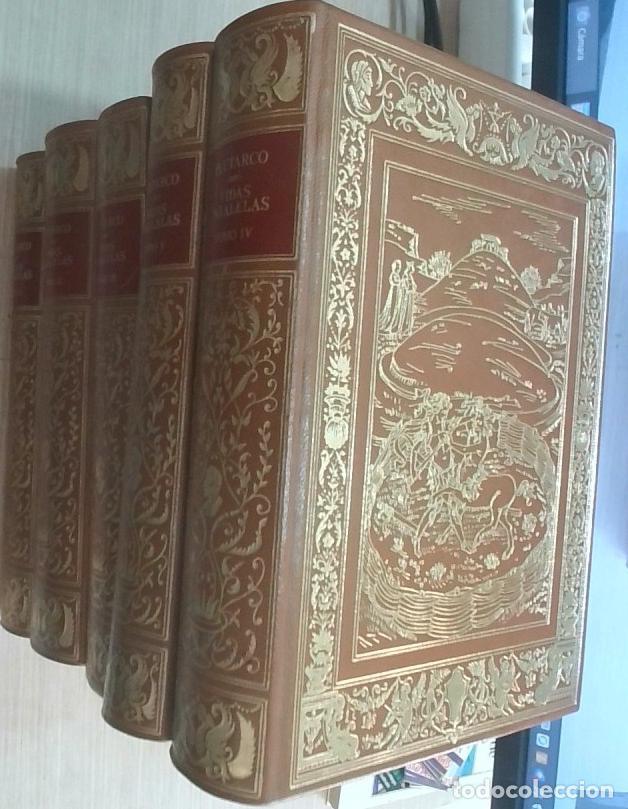 B&uuml;cher: Las vidas paralelas. Edici&oacute;n facsimilar de la de Madrid, Imprenta Nacional 1821 - 1822. 5 tomos - Pl