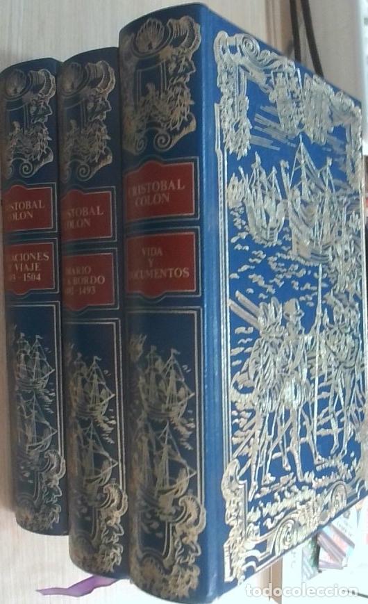 B&uuml;cher: Primer diario de a bordo. Relaciones de viaje 1493 - 1504. Vida y documentos 1493 - 1504. 3 tomos -