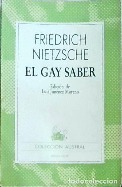 Libros: El gay saber - Friedrich Nietzsche:
